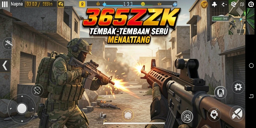 Tampilan gameplay seru dalam permainan TPS 365ZK.
