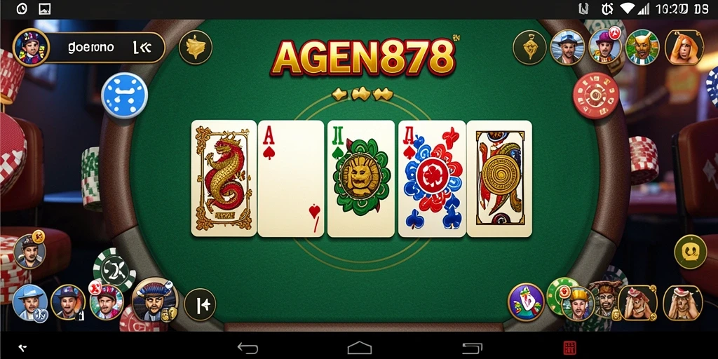 Tangkapan layar AGEN878 menampilkan momen seru dalam permainan Domino.
