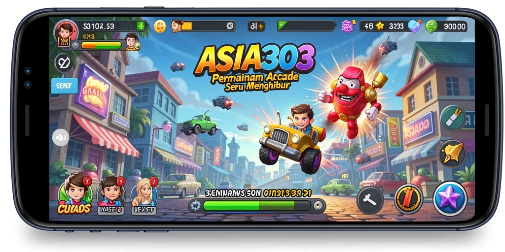 Tampilan gameplay seru dan penuh warna di ASIA303.