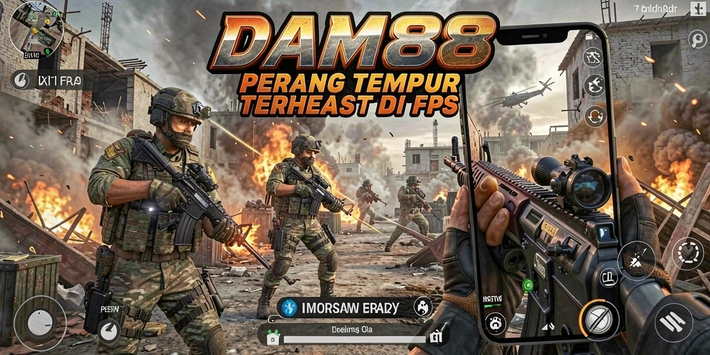 Gameplay mendebarkan di medan perang DAM88.