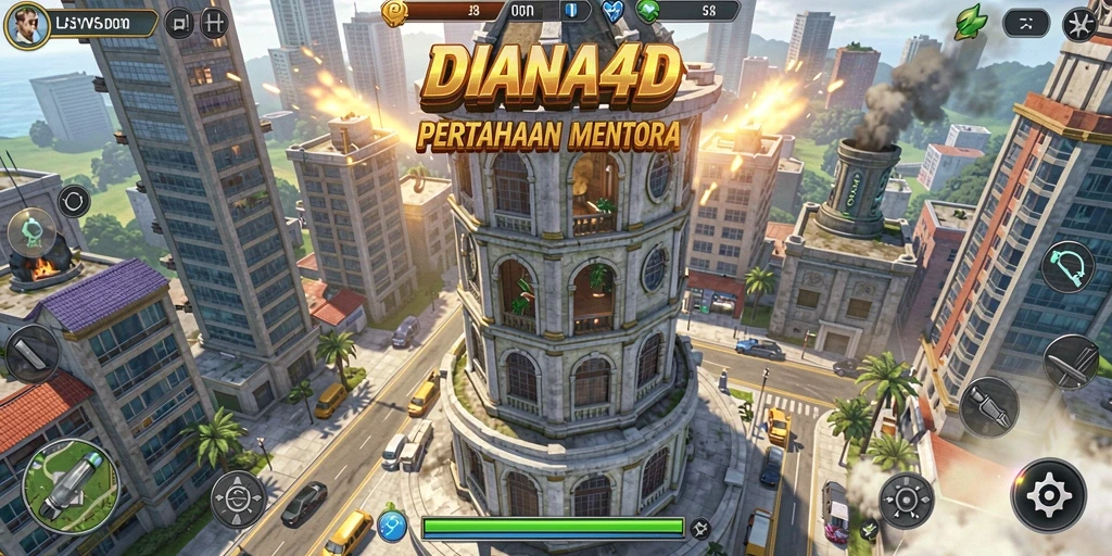 Tangkapan layar <strong>DIANA4D</strong> menampilkan gameplay seru dalam strategi Tower Defense.