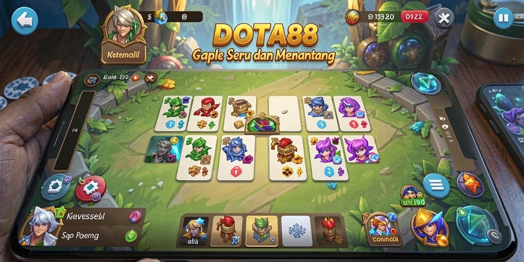 Gameplay seru DOTA88 dalam permainan Gaple yang mendebarkan.