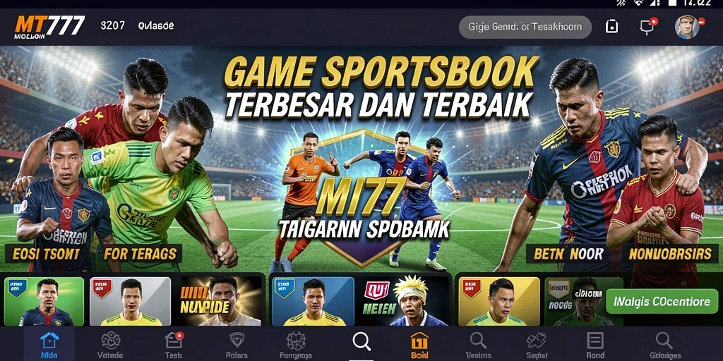 Tampilan menarik dari gameplay & taruhan olahraga di MT777.