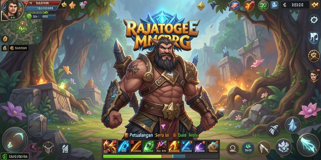 Screenshot gameplay RAJATOGEL yang menampilkan aksi seru di dunia MMORPG.