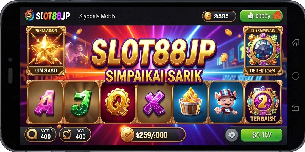 Tampilan screenshot SLOT88JP dengan gameplay slot yang interaktif.