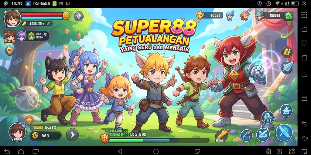 Menampilkan gameplay seru dan karakter anime ikonik di SUPER88.