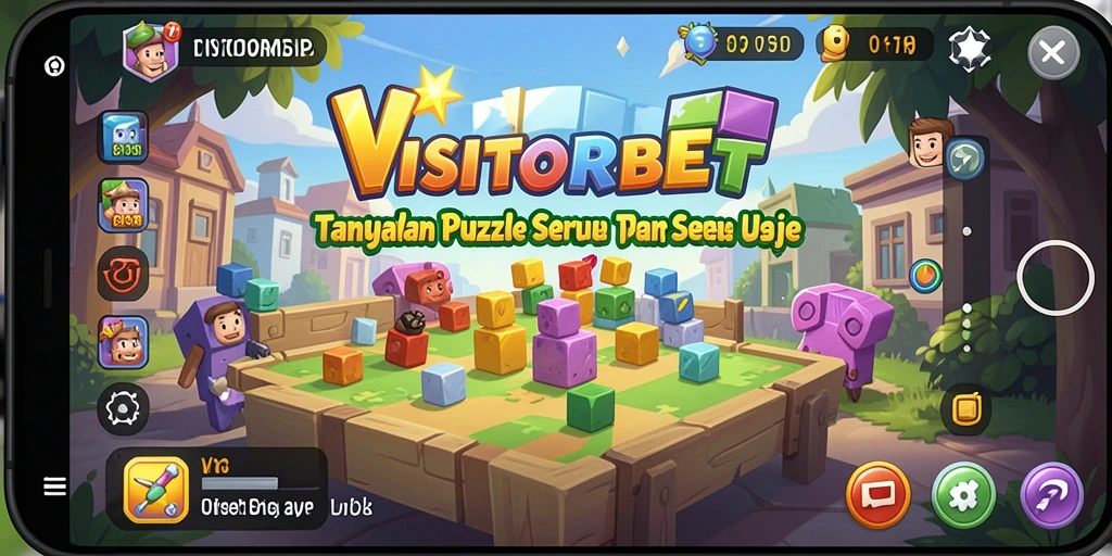 Screenshot utama VISITORBET menampilkan gameplay Puzzle yang seru.
